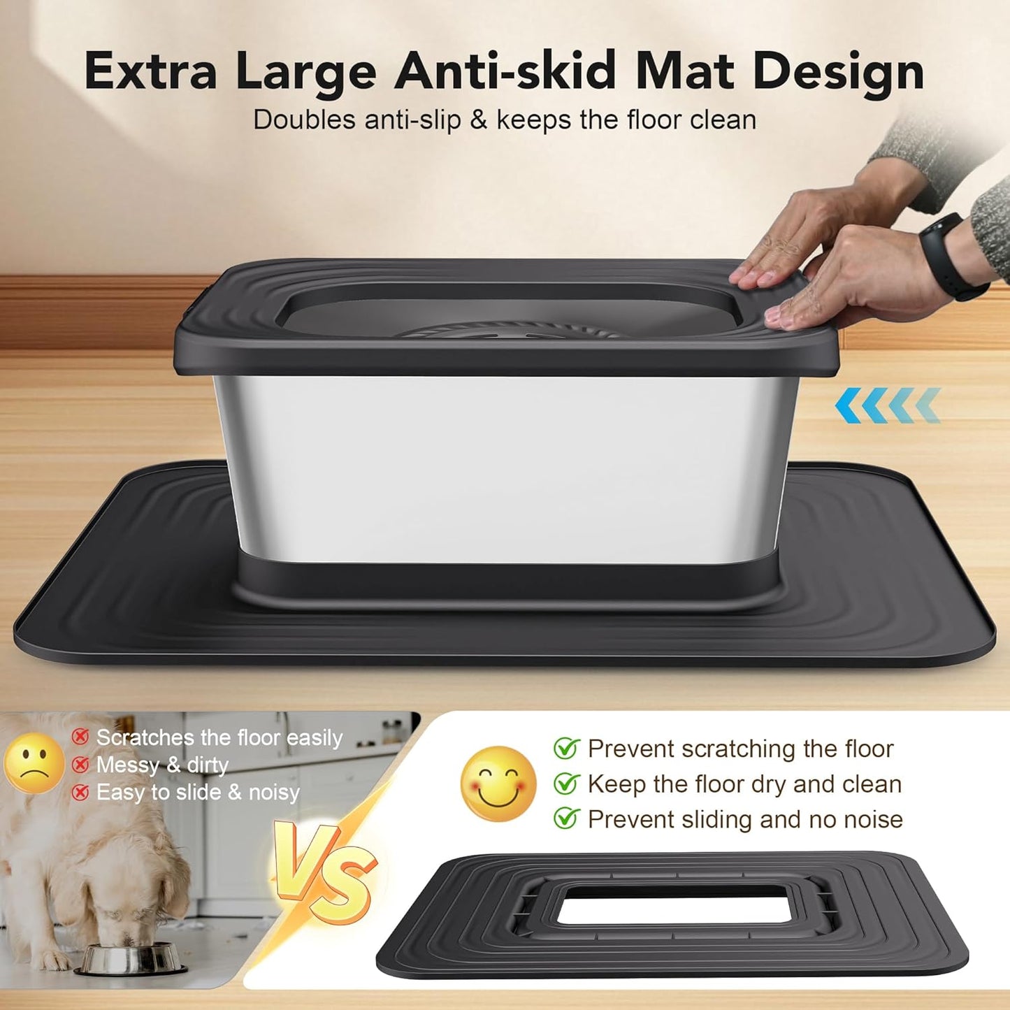 Stainless Steel Dog Water Bowl